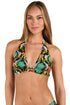 Sunshine 79 Palm Mirage Banded Halter Top